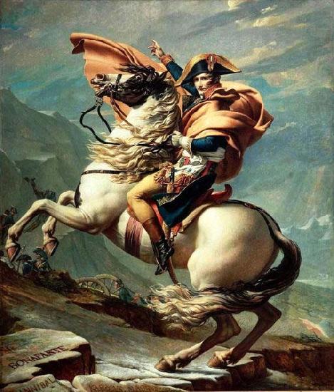 Napoleon at the Saint Bernard Pass, Jacques-Louis David